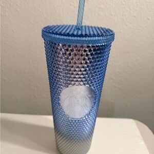Starbucks Blue Studded Tumbler with Straw